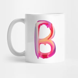 Letter B In Vibrant Watercolor Mug